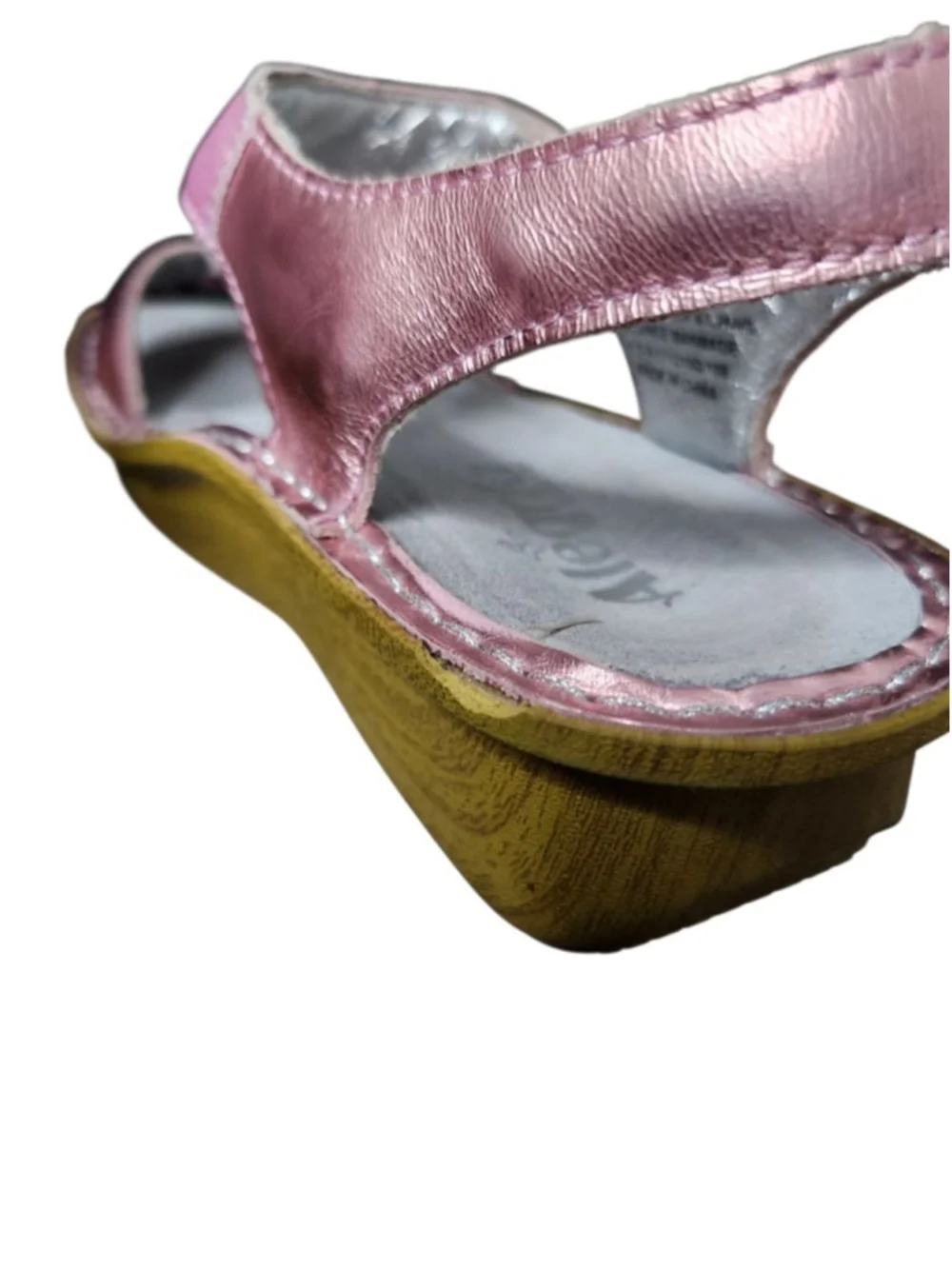 Alegria Kendra Metallic Pink Wedge Sandals EU 38 US 7.5-8 - Picture 7 of 7